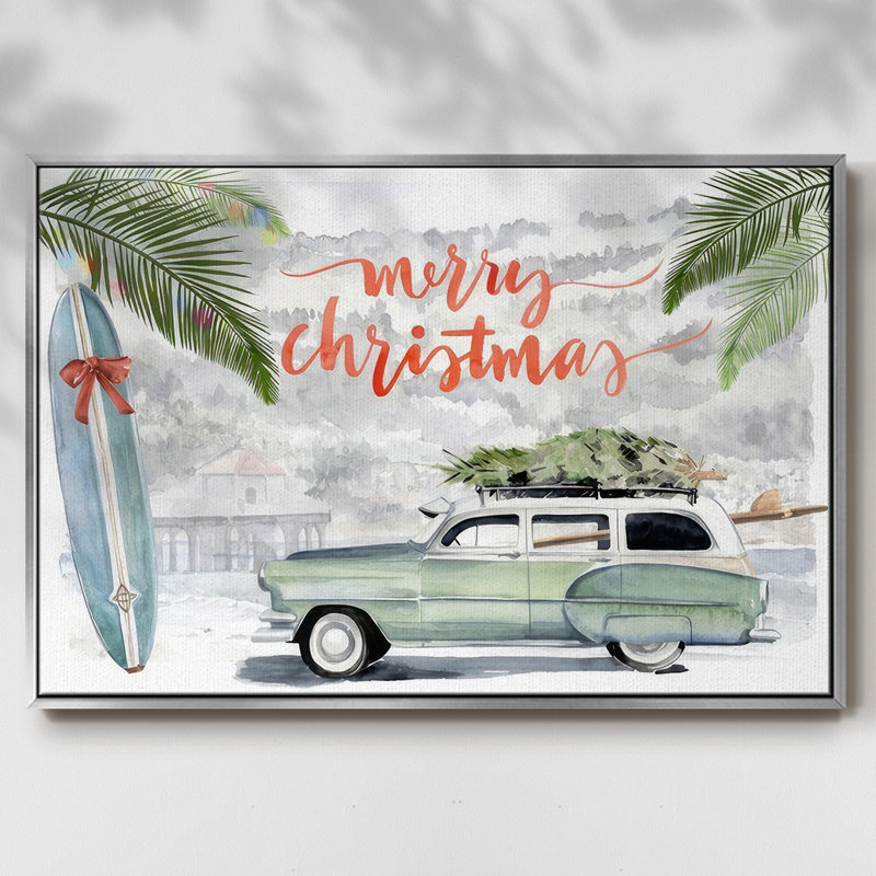 Collection de Noël So Cali A, H 17 po x l 25 po x P 1,5 po, Argent, Argent