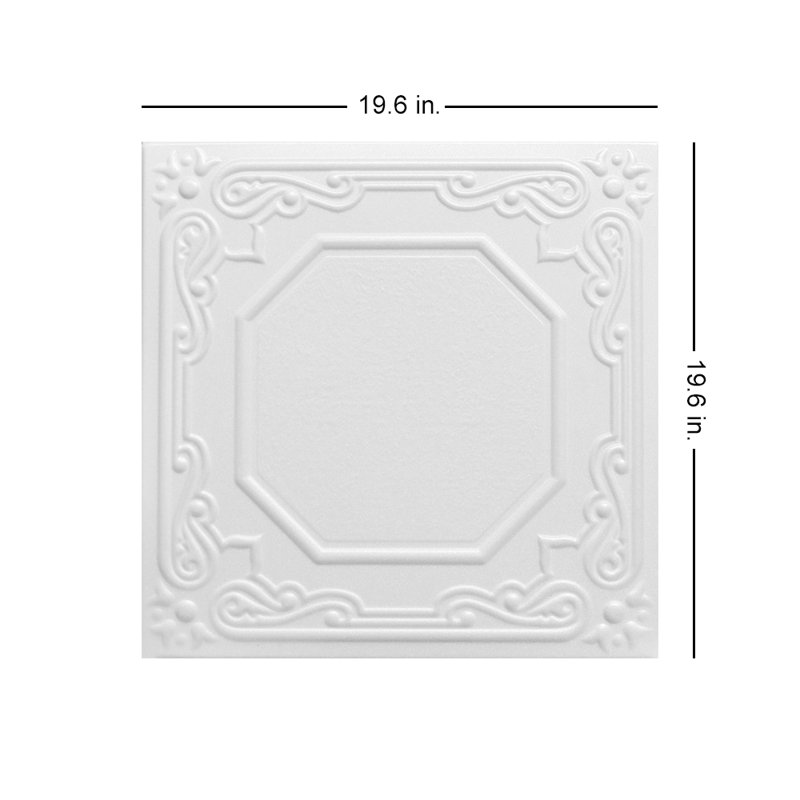 Topkapi Palace 1.6 ft. X 1.6 ft. Glue-up Polystyrene Ceiling Tile