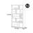 American Style Multiple Lattice  Wood Bookcase