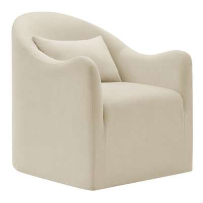 Gaddis Linen Blend Accent Chair in Linen