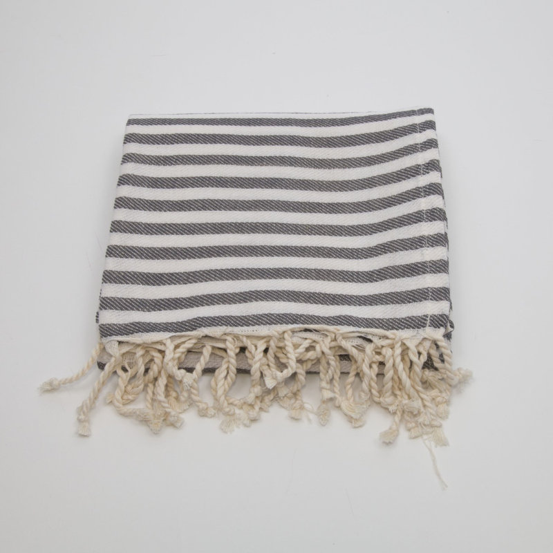  Serviette 100% coton Fun in the Sun Pestemal, Gris graphite