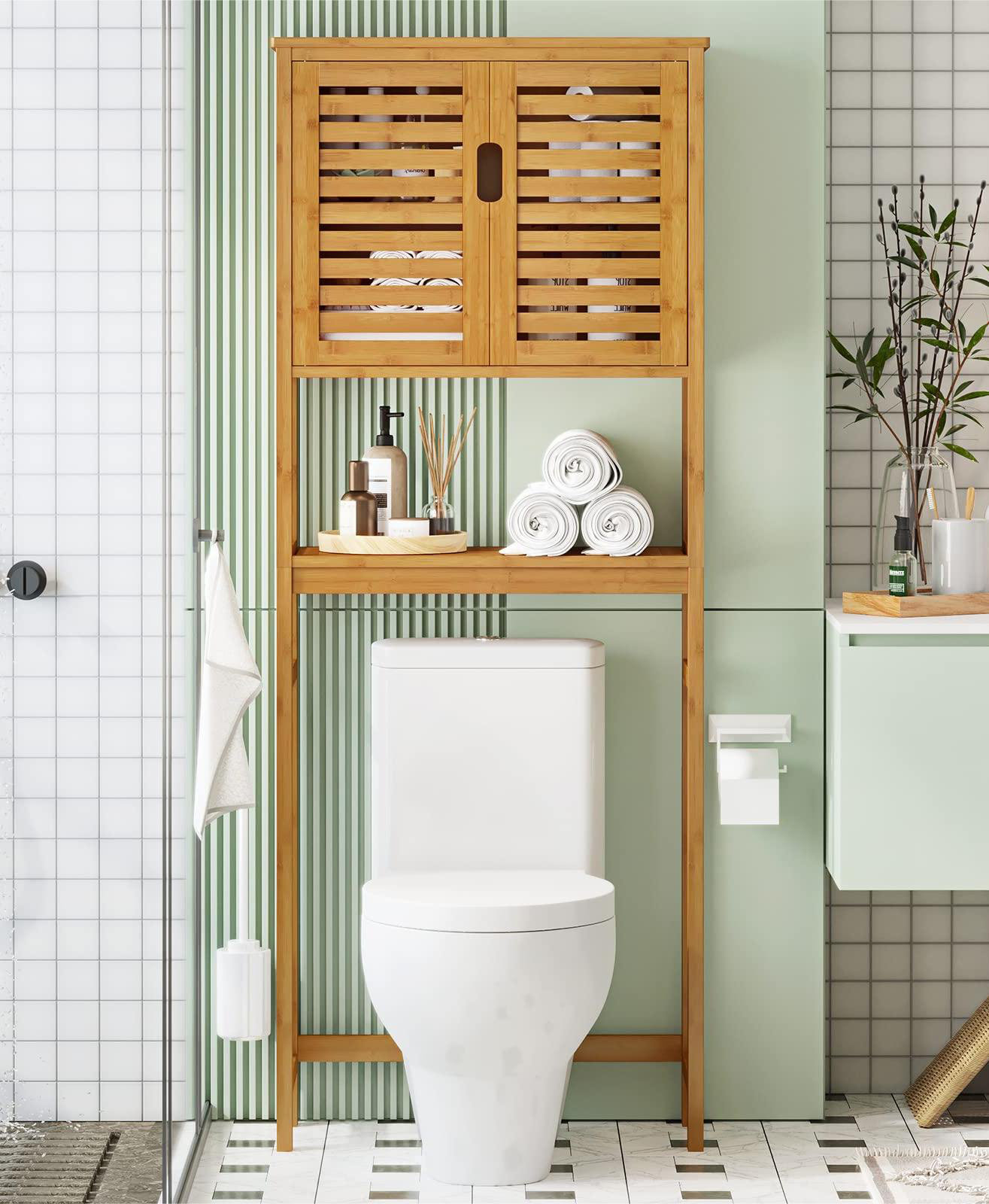 Donnell Solid Wood Freestanding Over-the-Toilet Storage