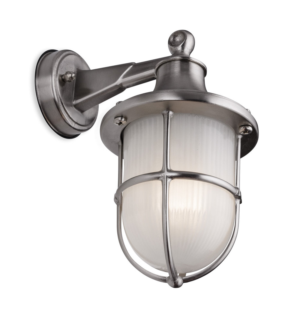 Prado 10.62Cm H Frosted Glass Outdoor Wall Lantern
