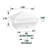 White Low Voltage Integrated LED Metal Fence Post Cap Light 4 In. X 4 In. with Base Adapter Included-64873603