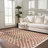 Jasha Checkered Terra Cotta / Rust Area Rug-1813386635-1843154736