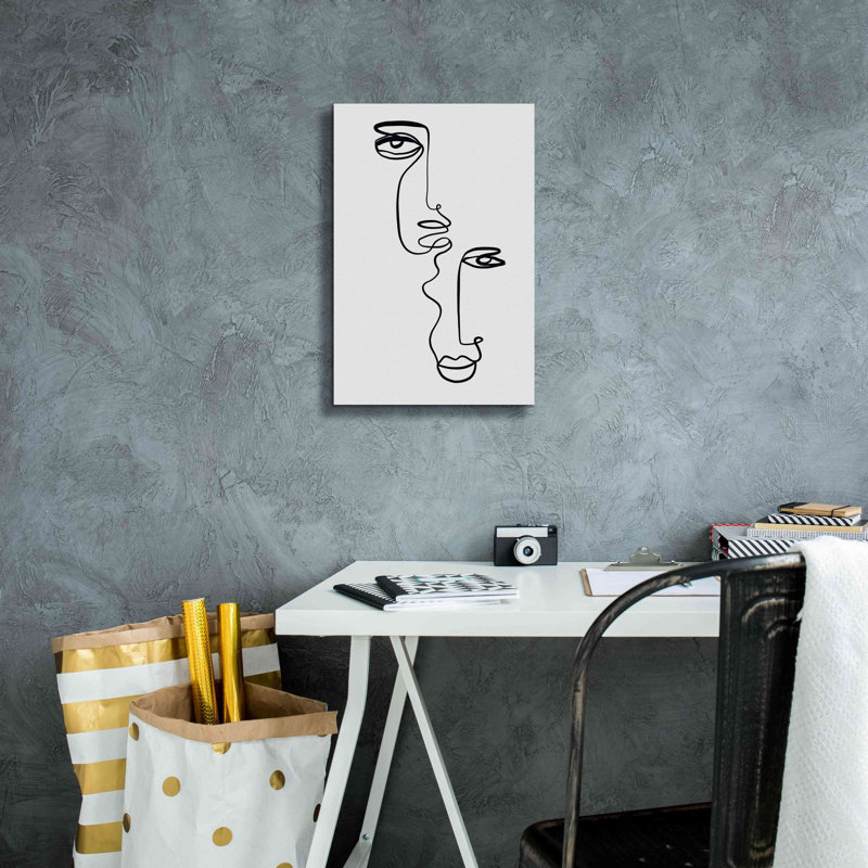 «Face 2» par Design Fabrikken, estampe numérique sur toile, H 18 po x l 12 po x P 0,75 po