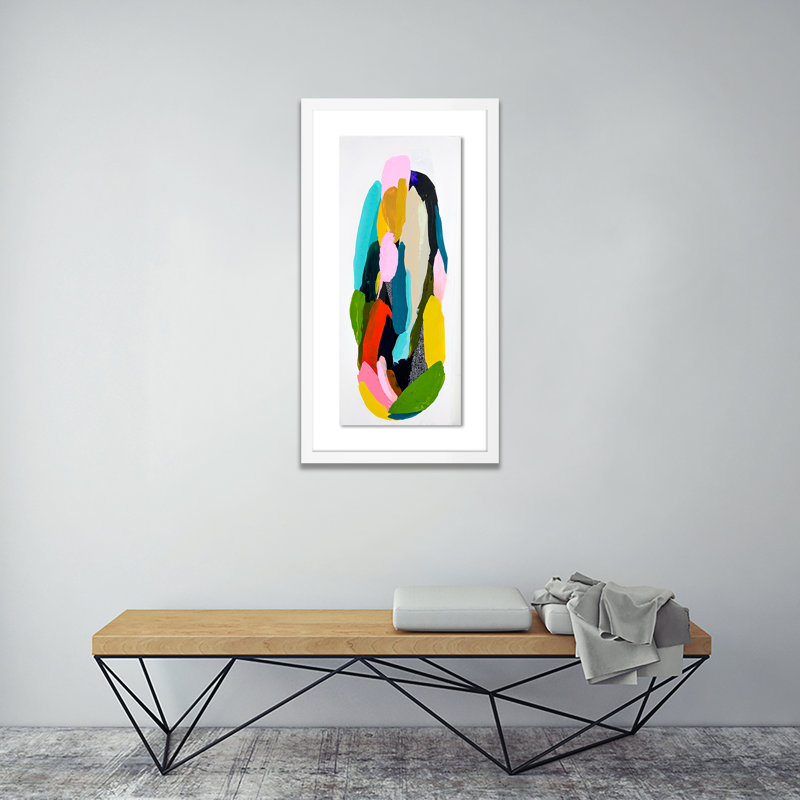 Angela Print by Angie Barker, White, 60" H x 29" W x 2.5" D