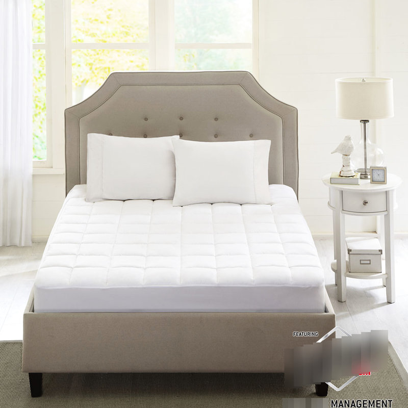 Protège-matelas en microfibre 3M - absorbant, détachant, s'adapte aux matelas jusqu'à 18 po, microfibre douce et confortable