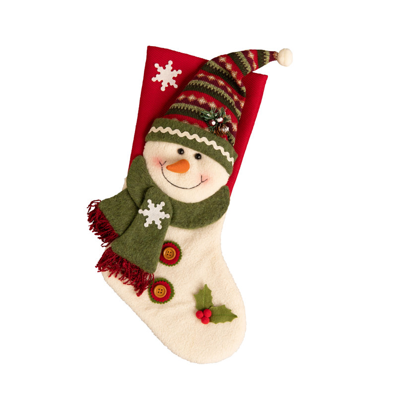Bobble Hat Snowman Stocking