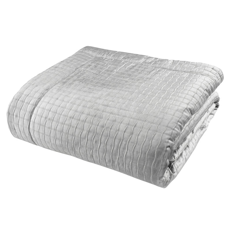 Shimmer Crushed Velvet Pinsonic 240X260Cm Bedspread