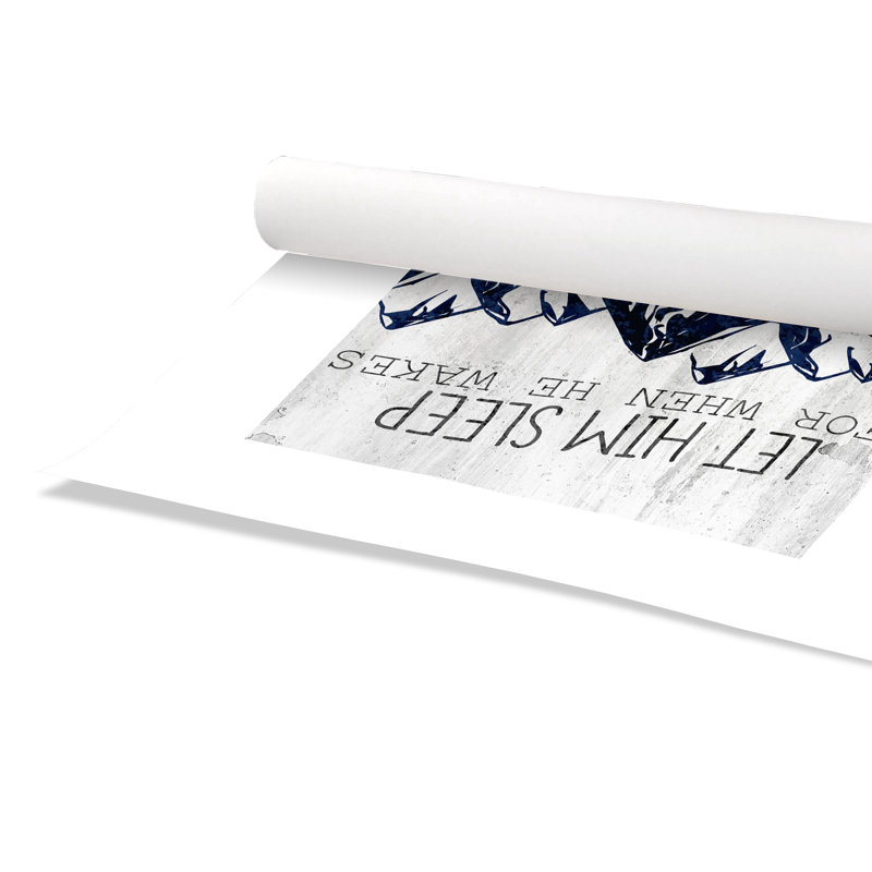 «Rolled Let him», impression sur papier, H 16 po x l 12 po x P 1 po