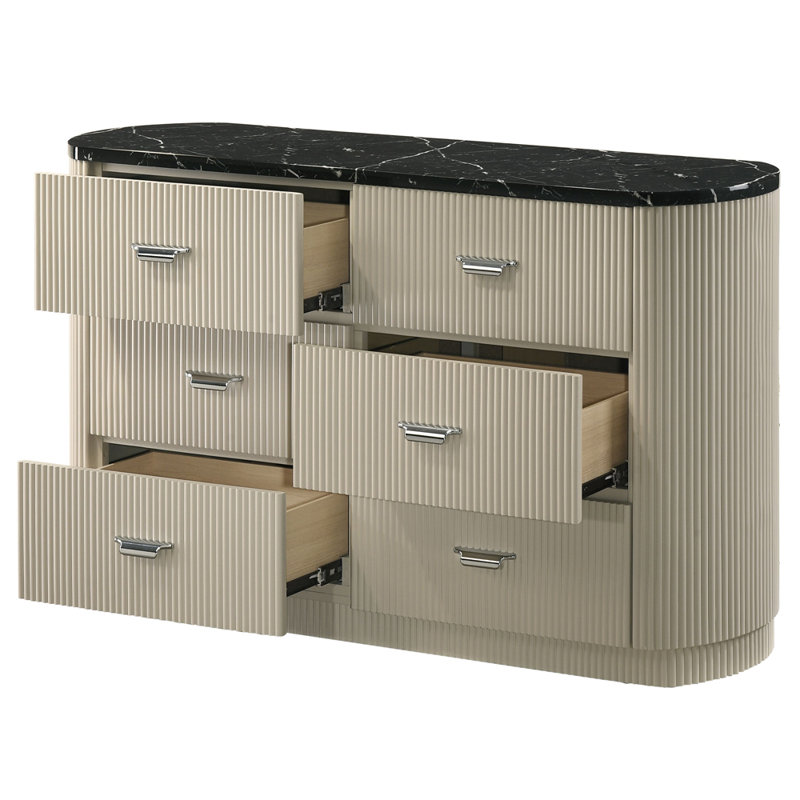 Commode 6 tiroirs Dotan