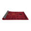 Tapis brun/rouge pourpre contemporain-828234280