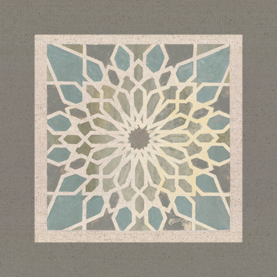 Exotic Tile 2 Grey 2 - Wrapped Canvas Print