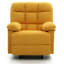 Fauteuil inclinable moderne jaune avec accoudoirs rembourrés-365896969
