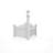Classic Corner Picket Fence and Lamp Post