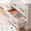 Commode double à 7 tiroirs l 54,9 po Farmhouse-118100476