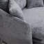 Ensemble de chaises d'appoint surdimensionnées en chenille pour salon moderne