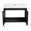 Meuble-lavabo autoportant avec lavabo en résine, armoire de rangement avec portes à fermeture douce-115688272