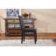 Chaise parsons Critchfield en bois massif et similicuir (ensemble de 2)-123830435