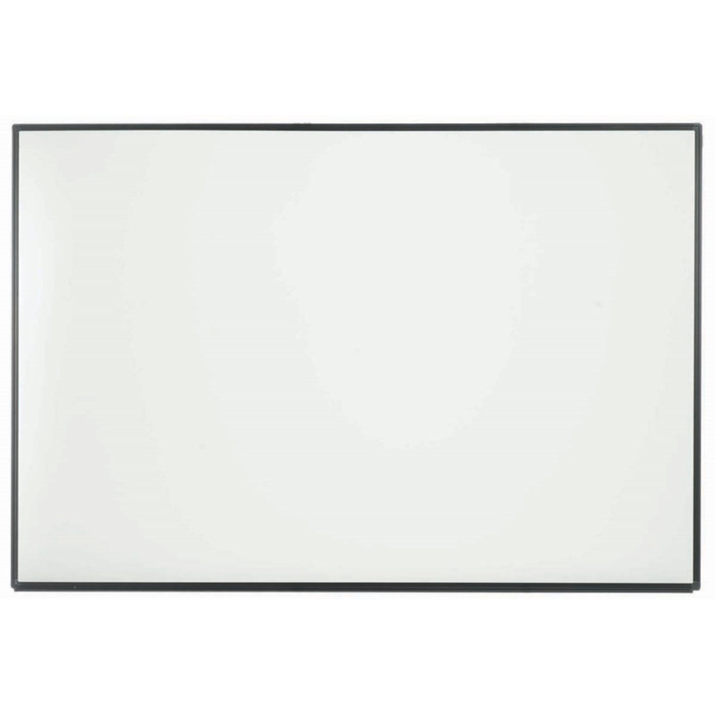 Tableau blanc mural, Blanc très luisant, Aluminium thermolaqué noir, H 4 pi x l 6 pi