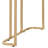 White And Gold Rectangular Desk, Open Base With Metal Square Tube, Synthetic Wood Surface, 24" X 48" 31 & Writing Composite Wood, Depth Width 31" Height