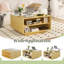 Table basse moderne avec plateau relevable
