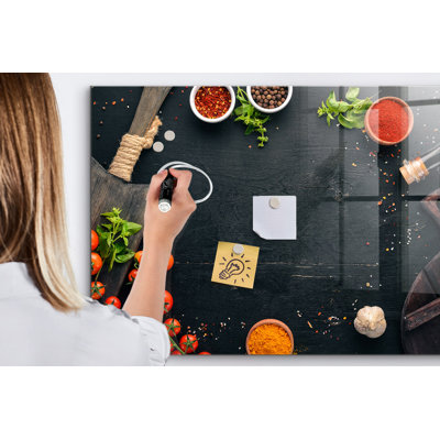 Magnetic Glass Photo Memo Board