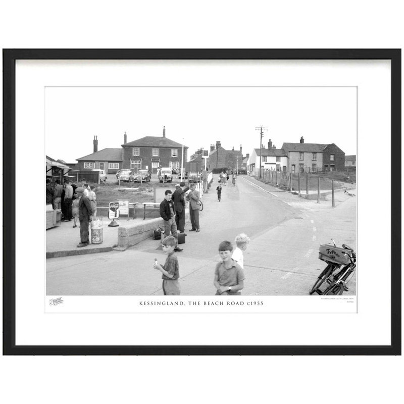 Kessingland, The Beach Road C1955 by Francis Frith - Single Picture Frame Print, 45cm H x 60cm W x 2.3cm D