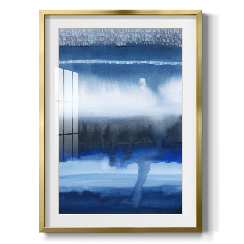 Deep Blue Shore I -Framed Print