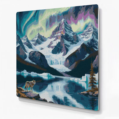 USA State Alaska Blue Metal Wall Art