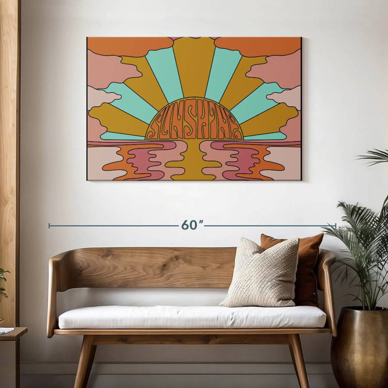 Alvord Hippie Sun, 30" H x 45" W