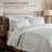 Cotton Sateen Windowpane Quilt Set-124542142-124542143