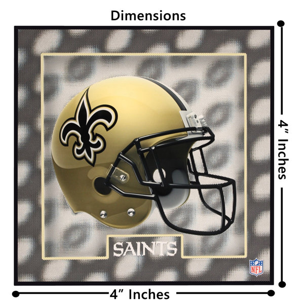 Tridelix New Orleans Saints Helmet Holographic Effect Coaster