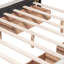 Lit plateforme tapissier avec tête de lit classique et 4 tiroirs, aucun sommier nécessaire, tissu en lin, grand-1115632056