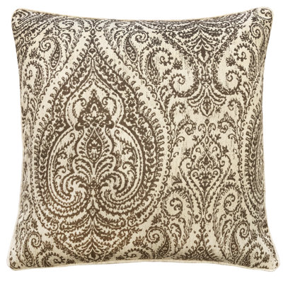 Nerys Damask Feather Throw Pillow