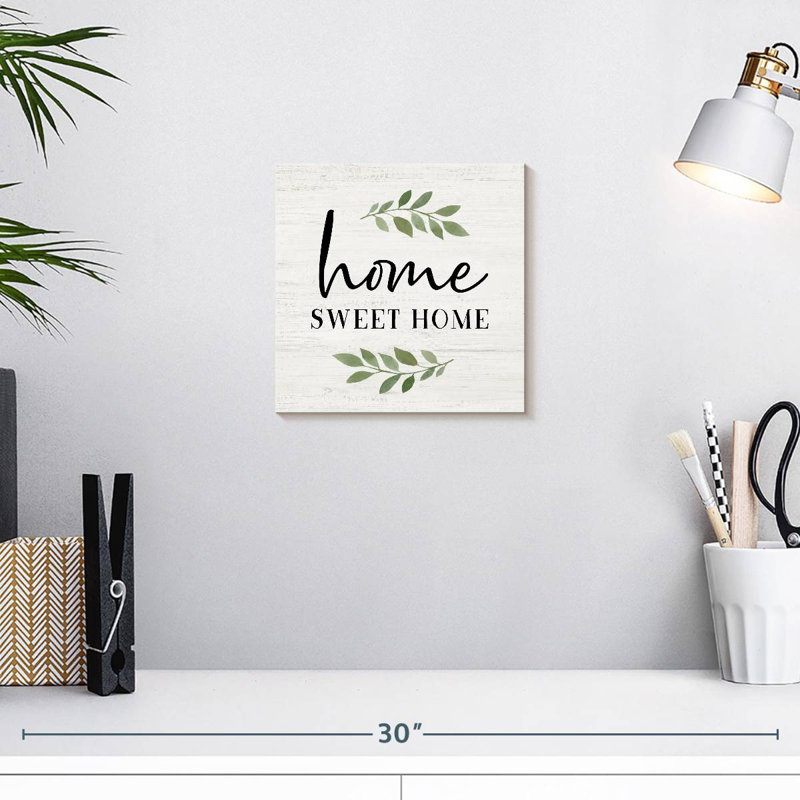 Plaque murale Kema Home Sweet Home, H 10 po x l 10 po