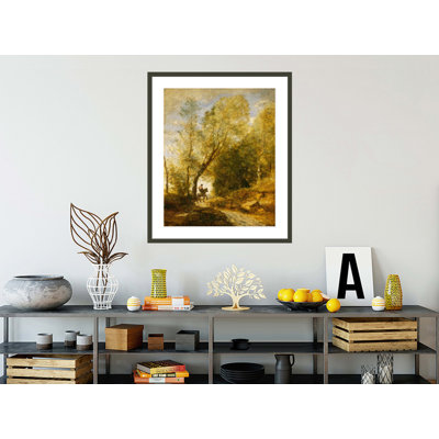 «The Forest of Coubron» par Jean-Baptiste-Camille Corot, impression giclée encadrée