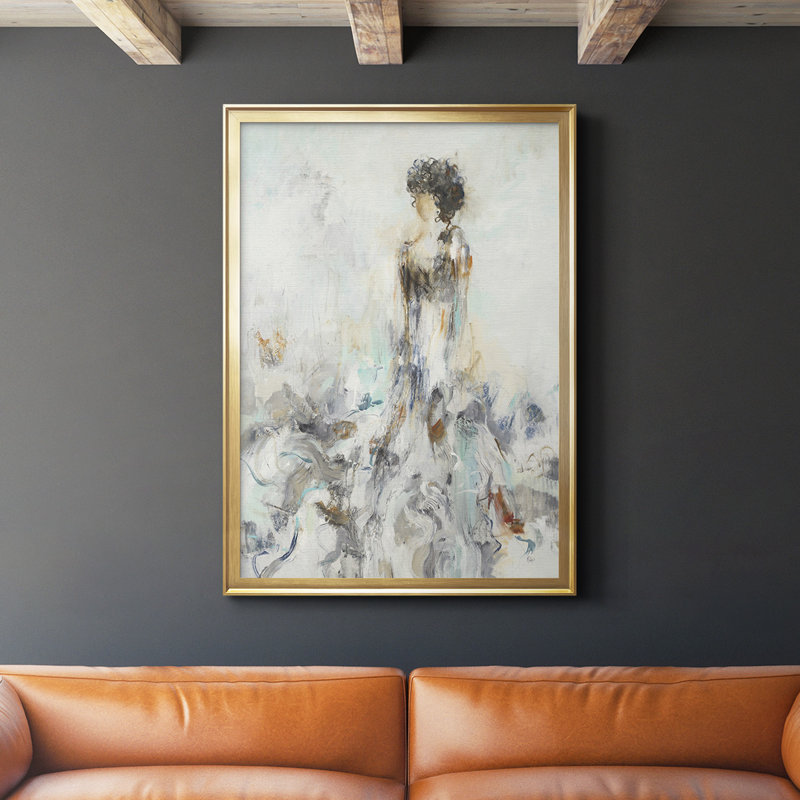 «Romantic Reflection II», reproduction d'art encadrée, Or, H 42,5 po x l 30,5 po x P 1 po