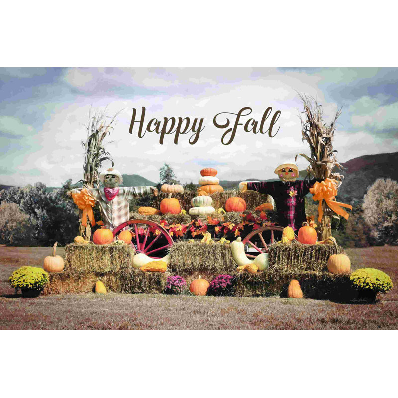 Happy Fall by Lori Deiter - Wrapped Canvas Photograph, 32" H x 48" W