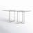 Lunado Glass Top Metal Base Dining Table-70252379