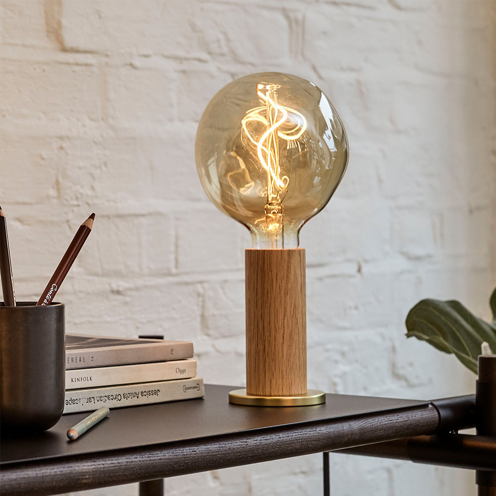 Knuckle Novelty Lamp, Oak