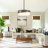 21.56" Modern 5-Light Dimmable Drum Chandelier-1367245195