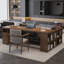 Bureaux en bois massif en L noyer clair-107520323-107520324