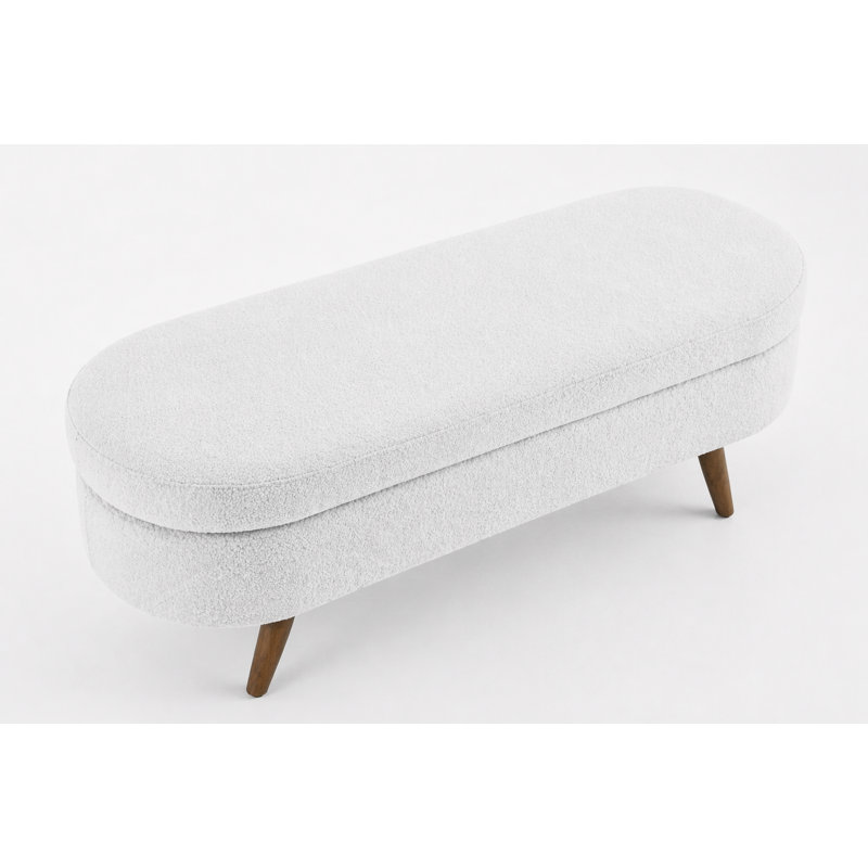 Repose-pieds avec rangement Faringdon, Blanc