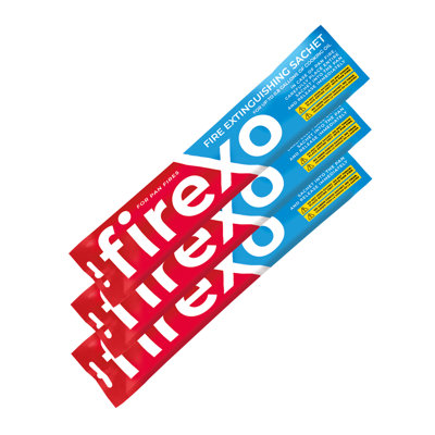 Paquet de 3 sachets d'extincteur Firexo