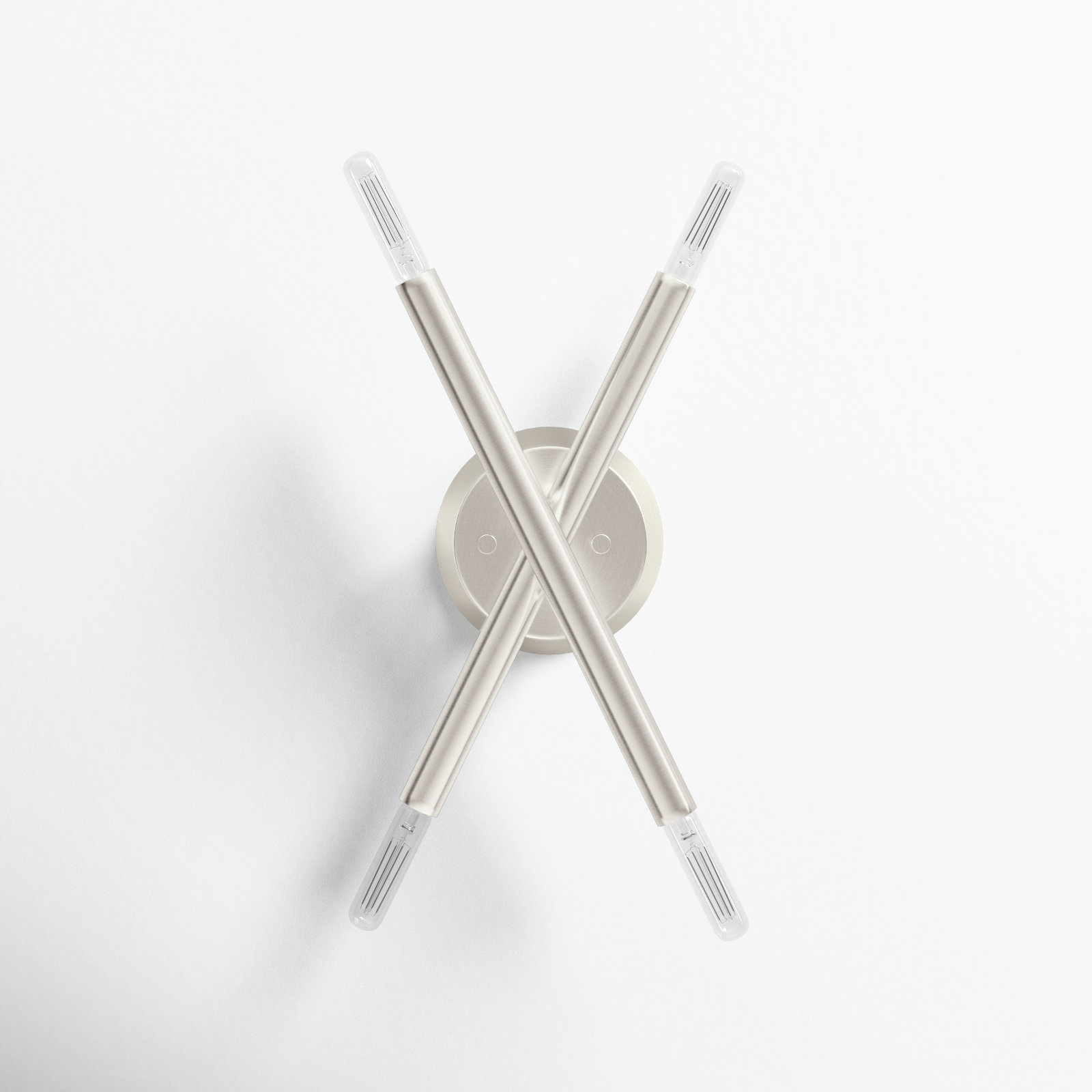 Poco 4 Light Dimmable Armed Sconce, Brushed Nickel