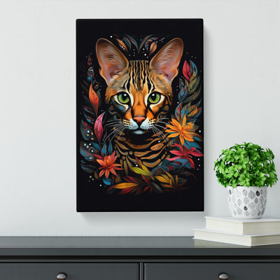 Bengal Cat Informel - Wrapped Canvas
