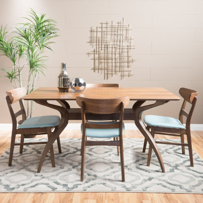 Armgart 4 - Person Solid Wood Dining Set by Wade Logan