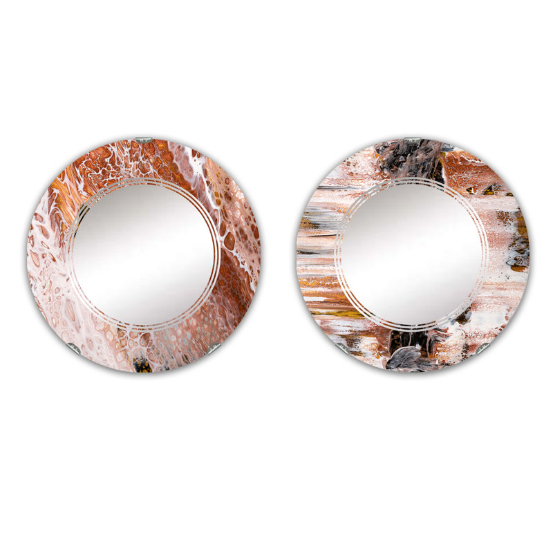 Ensemble de 2 miroirs sans cadre